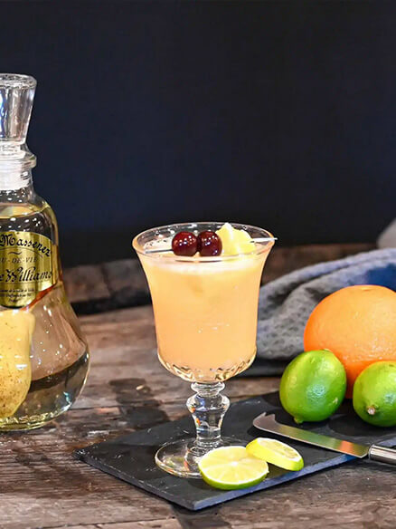Cocktail william shake's pear à base de liqueur Massenez