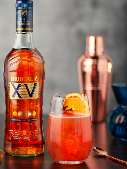 Cocktail Brugal XV à base de rhum