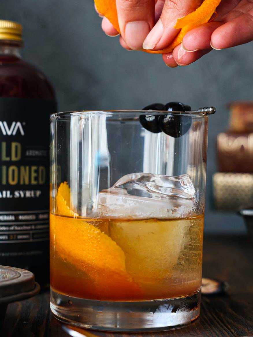 Cocktail Old Fashioned à base de whisky Bladnoch