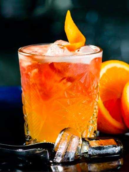 Cocktail Ginger Shrubb à base de rhum orange cannelle