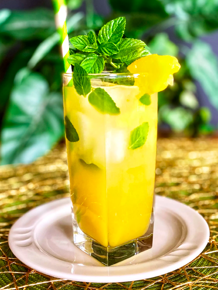 Cocktail mojito ananas à bas de rhum blanc