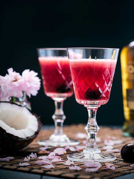 Cocktail Cherry Blossom à base de whisky
