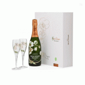 Coffret Champagne Perrier-Jouët Belle Epoque millésimé avec 2 flûtes