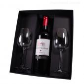 Coffret Pomerol Domaine de l'Eglise avec 2 verres dégustation