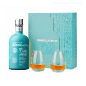 Coffret whisky Bruichladdich The Classic Laddie Scottish Barley + 2 verres