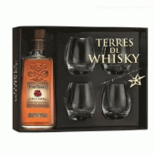 Coffret bourbon Four Roses Single Barrel + 4 verres "Terres de Whisky"