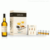 Coffret whisky Caol ila Classic Malt & Food avec 1 livret et 4 verres